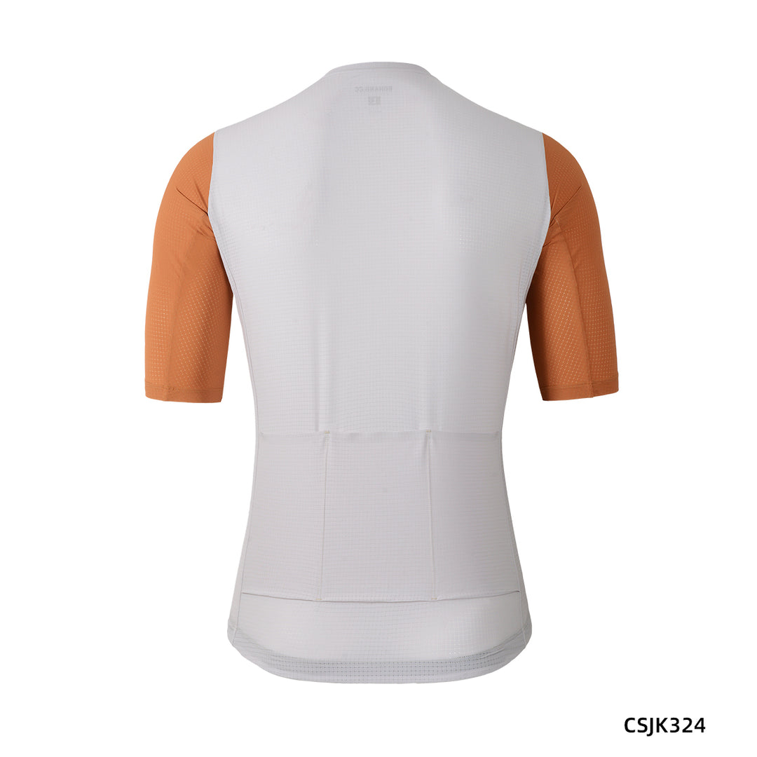 Men's woven cycling short sleeve jersey CSJK324