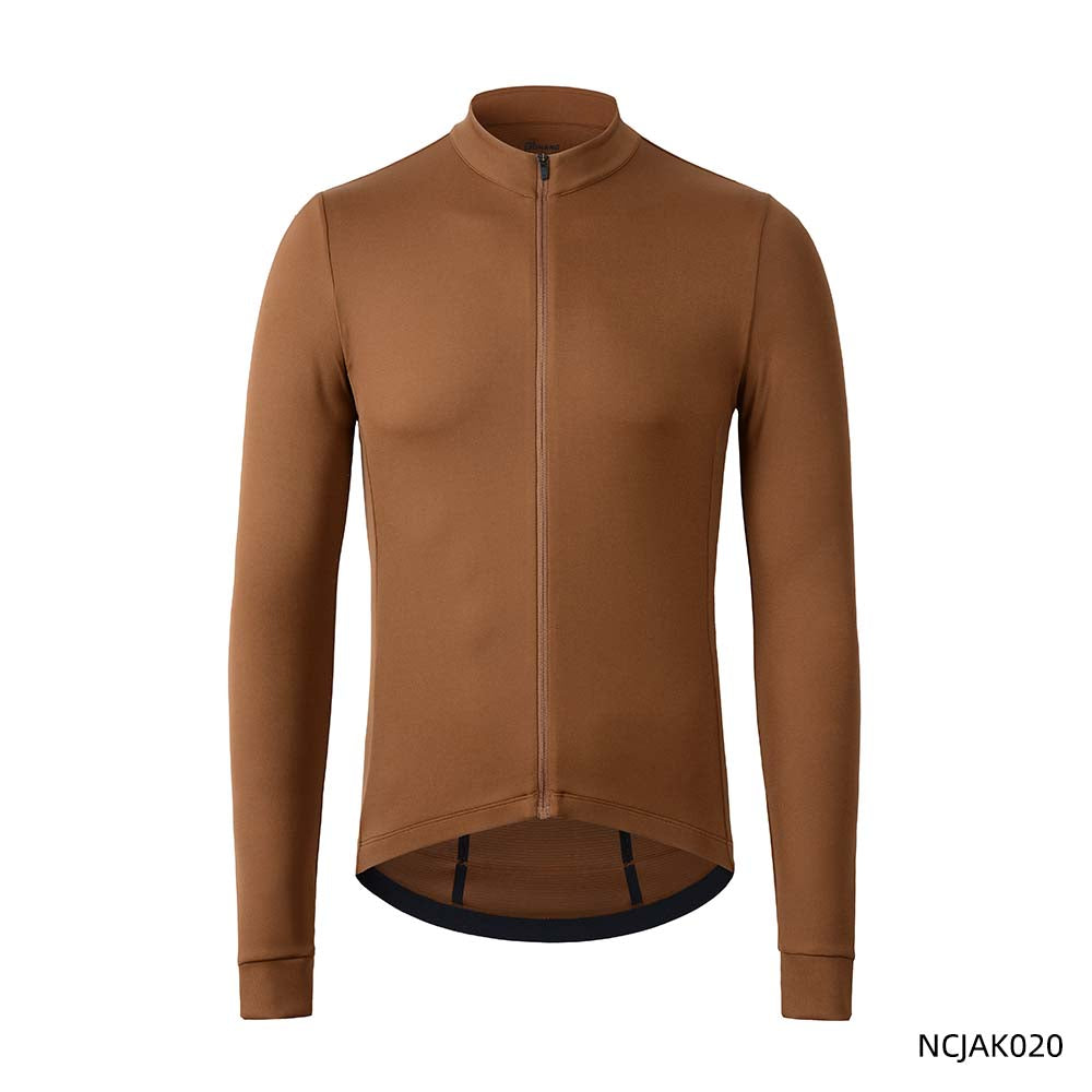 Men's Classic Long Sleeve Jersey NCJAK020 Hunting Brown