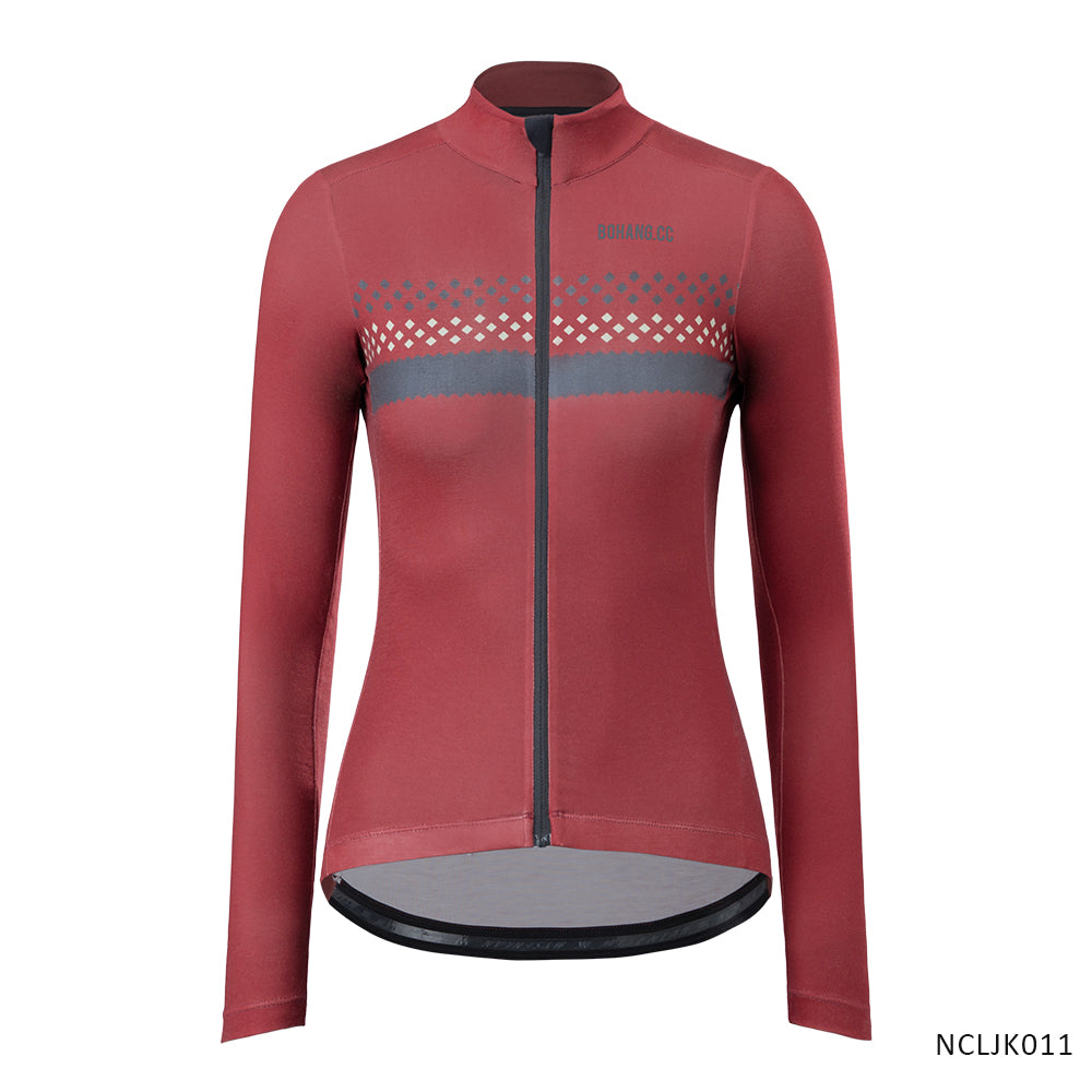 WOMEN'S MERINO WOOL long SLEEVE JERSEY NCLJK011