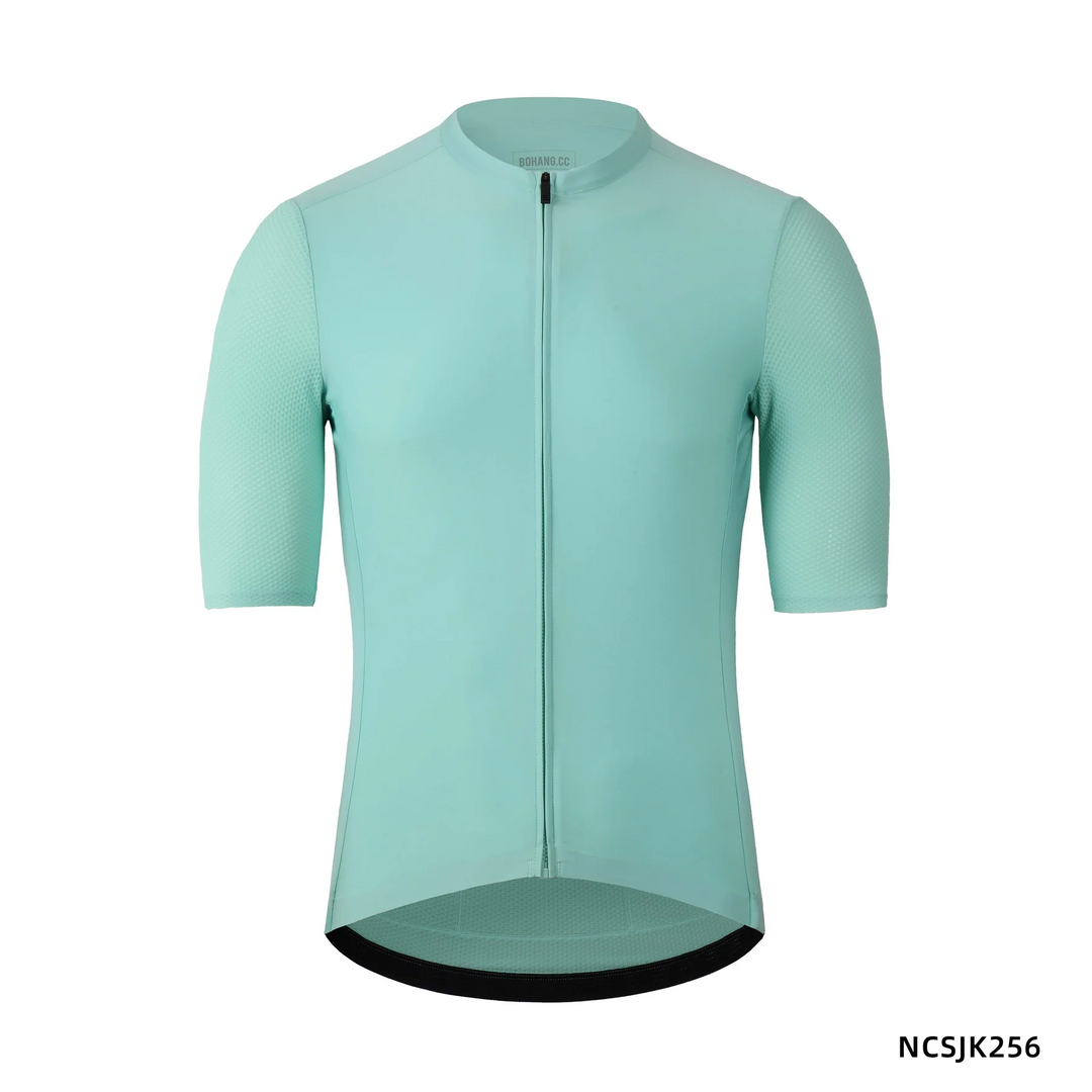 MEN'S CLASSIC CYCLING SHORT SLEEVE JERSEY NCSJK256 CYAN