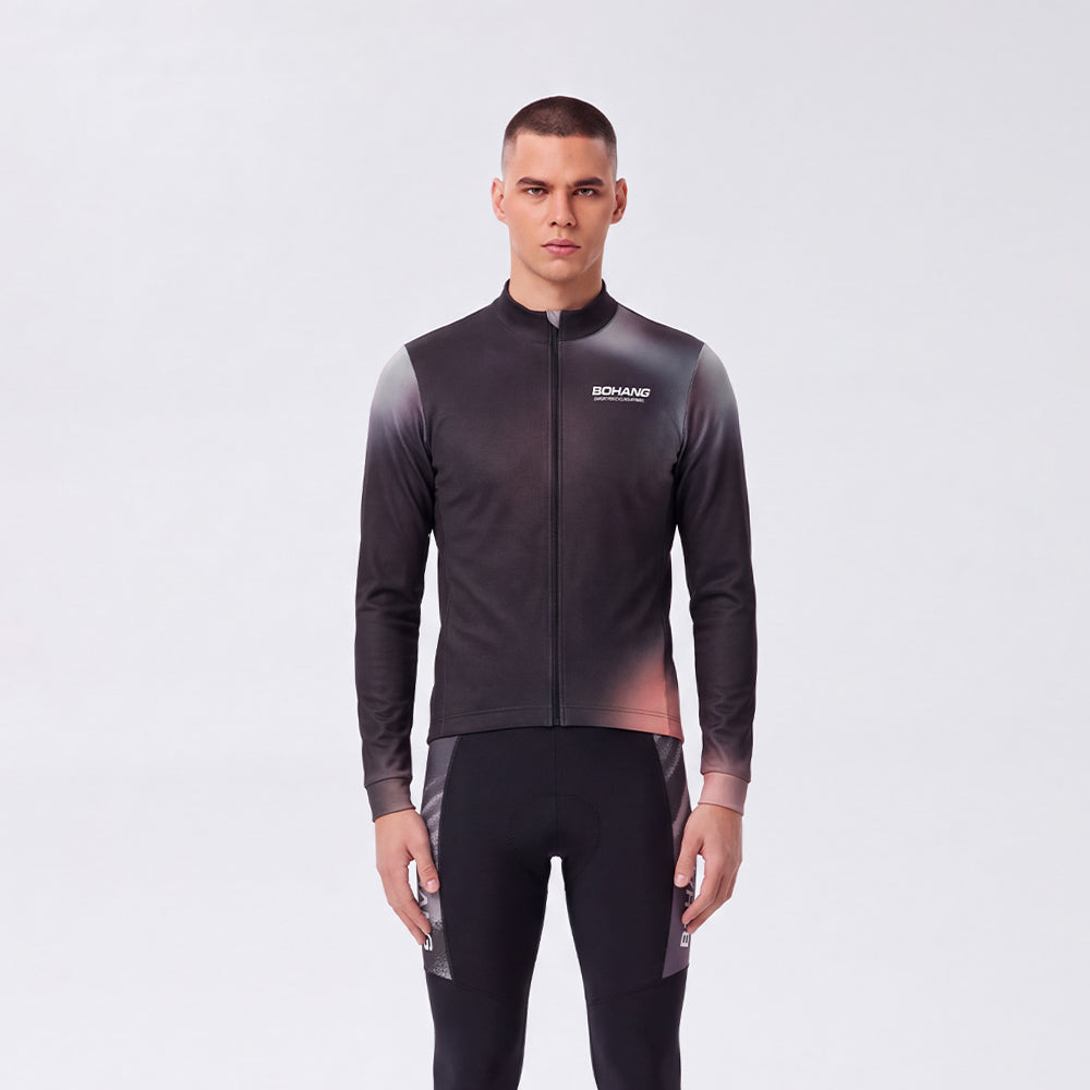 MEN'S TRAINING LONG SLEEVE JERSEY THERMAL FLEECE NCJAK038