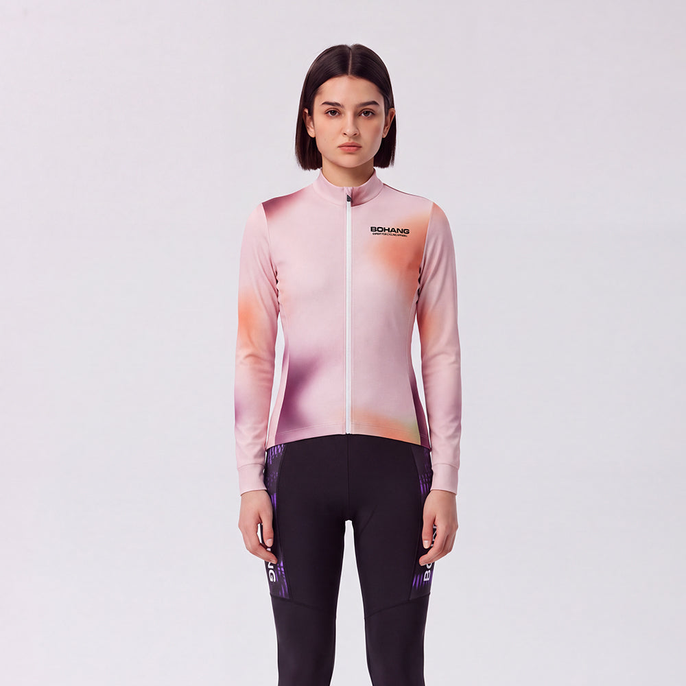 WOMEN'S TRAINING LONG SLEEVE JERSEY THERMAL FLEECE NCJAK179