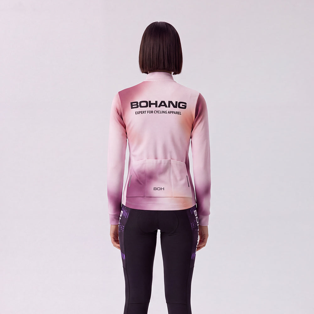 WOMEN'S TRAINING LONG SLEEVE JERSEY THERMAL FLEECE NCJAK179
