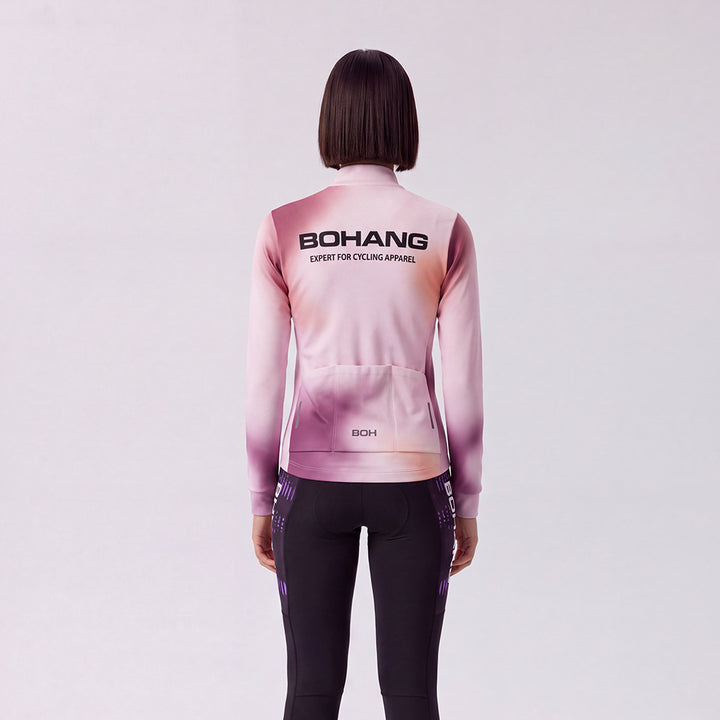 WOMEN'S TRAINING LONG SLEEVE JERSEY THERMAL FLEECE NCJAK179