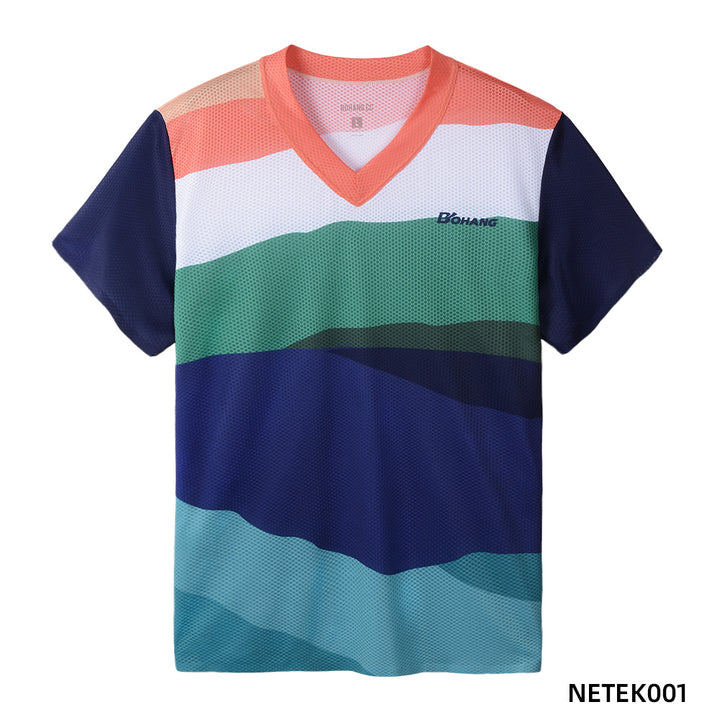 Men's Breathable Quick Dry Badminton Short Sleeve NETEK001