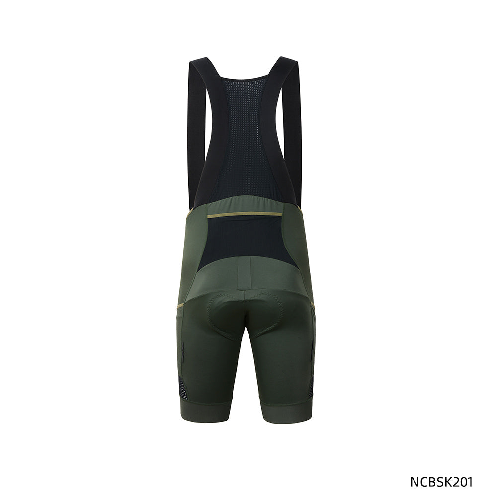 Men's cycling Bib shorts NCBSK201 Army Green