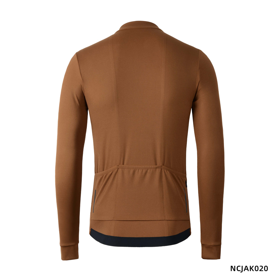 Men's Classic Long Sleeve Jersey NCJAK020 Hunting Brown