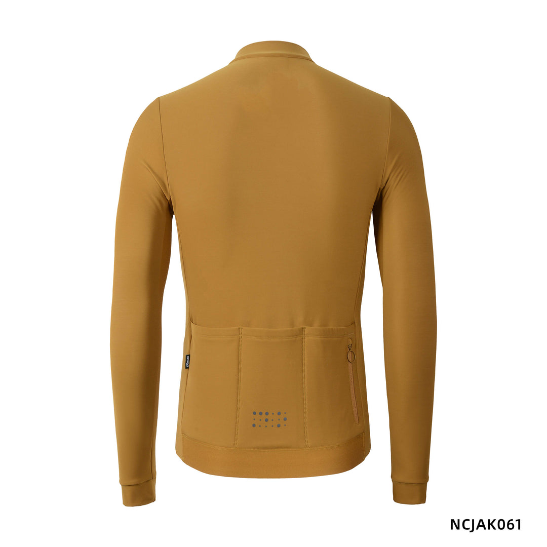 Women's High-end Long Sleeve Jersey NCJAK061 Ebony Tea