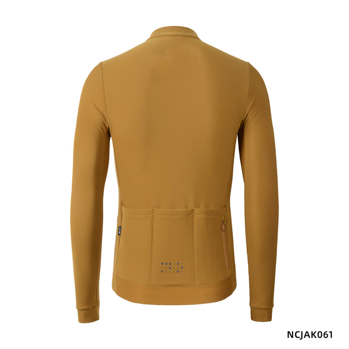 Women's High-end Long Sleeve Jersey NCJAK061 Ebony Tea