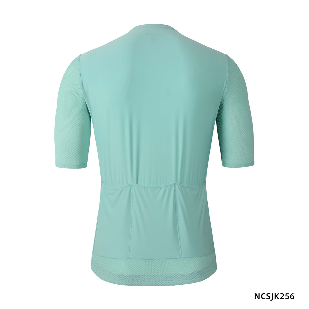 Men's Classic Cycling Short Sleeve Jersey NCSJK256 Cyan