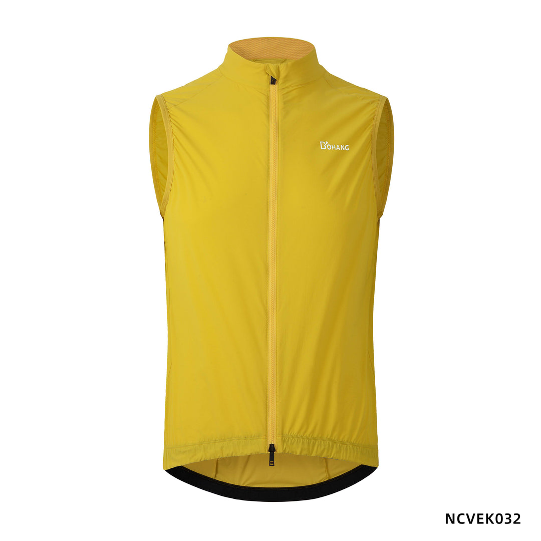 LIGHTWEIGHT WIND VEST Men'S PACKABLE GILET  NCVEK034 Yellow