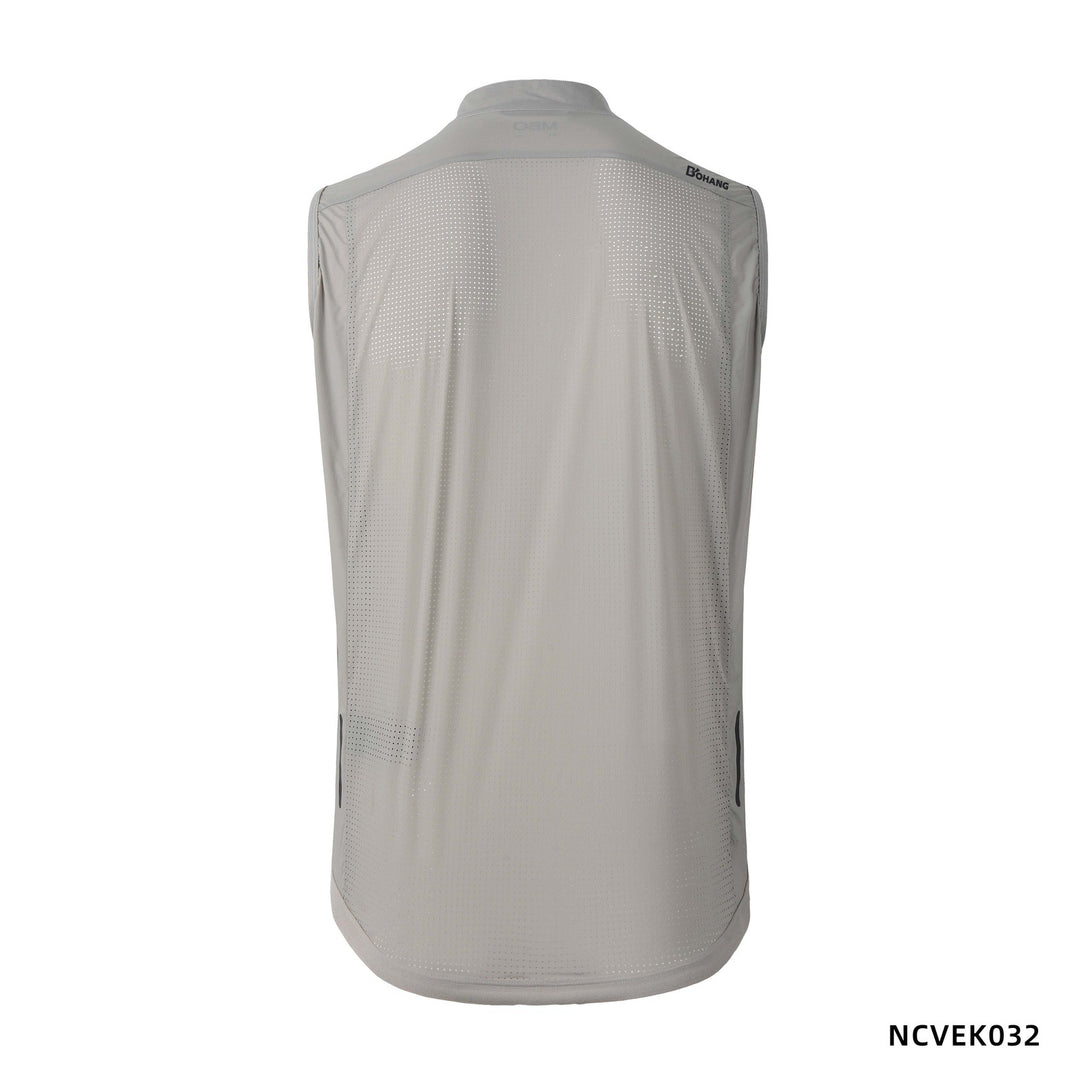 LIGHTWEIGHT WIND VEST Men'S PACKABLE GILET  NCVEK032 Gray