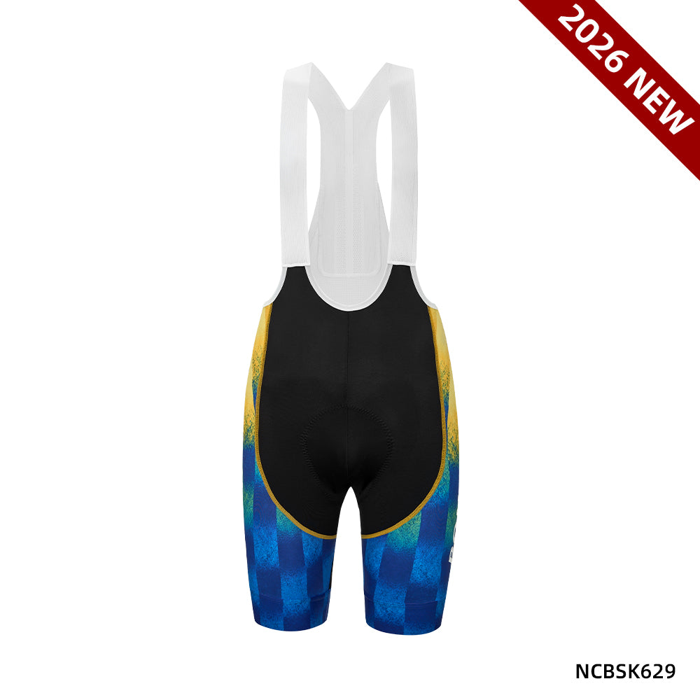 MEN'S CUSTOM PRO PLUS BIB SHORTS NCBSK629 (YELLOW)