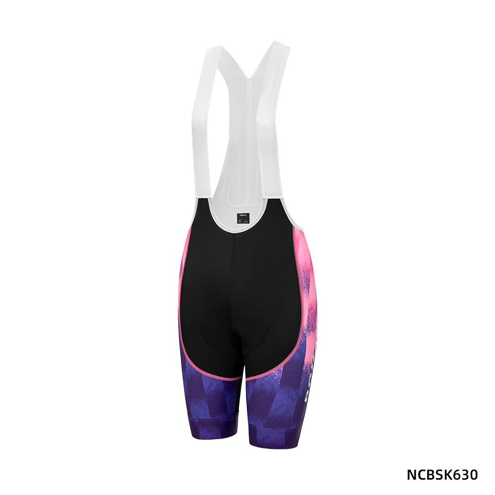 WOMEN'S CUSTOM PRO PLUS BIB SHORTS NCBSK630（PINK）