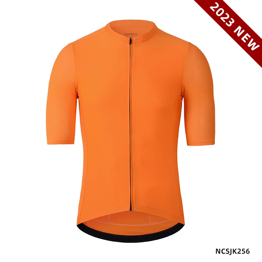 Men's Classic Cycling Short Sleeve Jersey NCSJK256 Orange