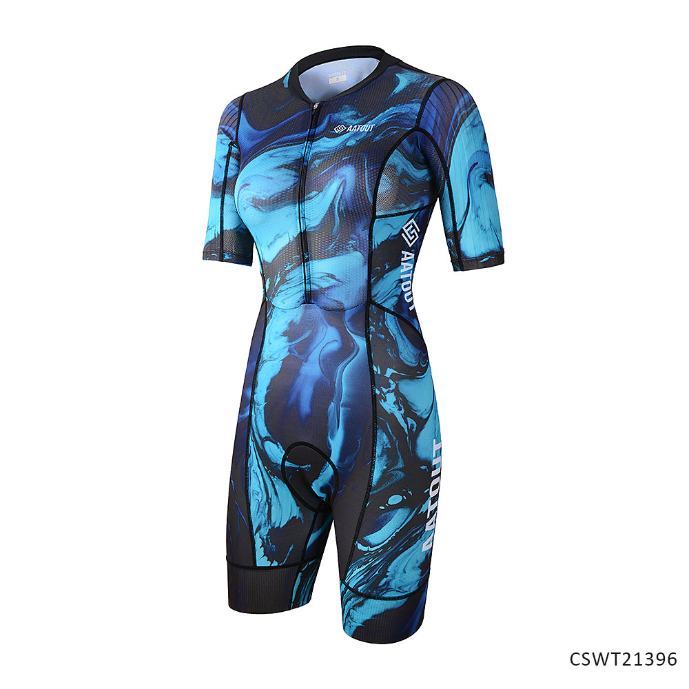 WOMEN'S SHORT SLEEVE TRI SUIT CSWT21396